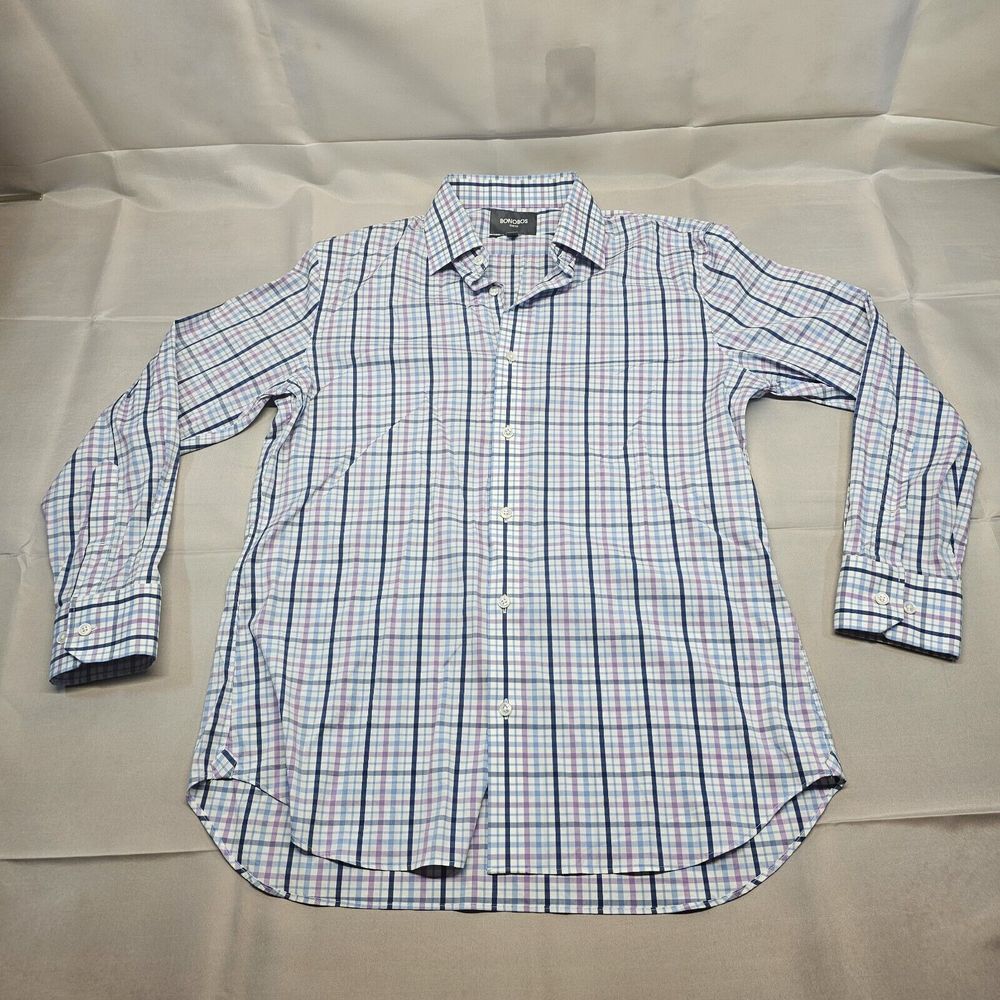 Bonobos Mens Stretch‎ Taylored Slim Fit Button Up Shirt 16 1/2 33